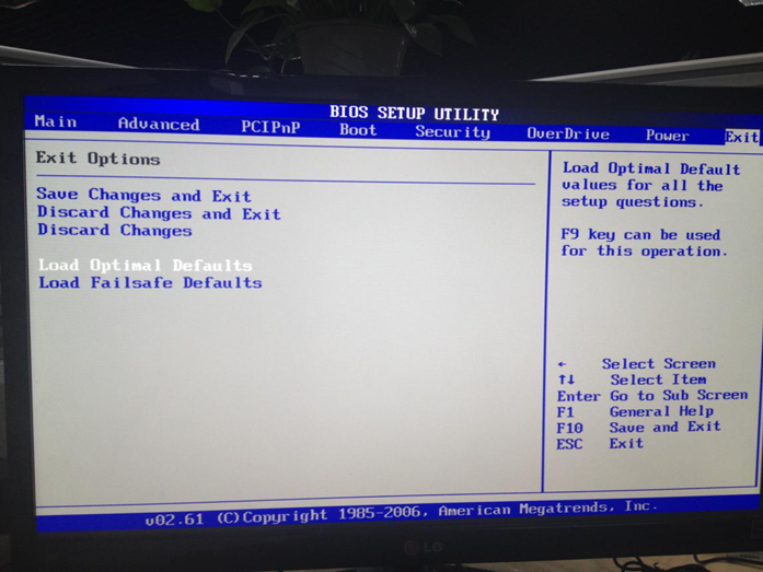 Load Optimal Defaults Load Optimal Defaults